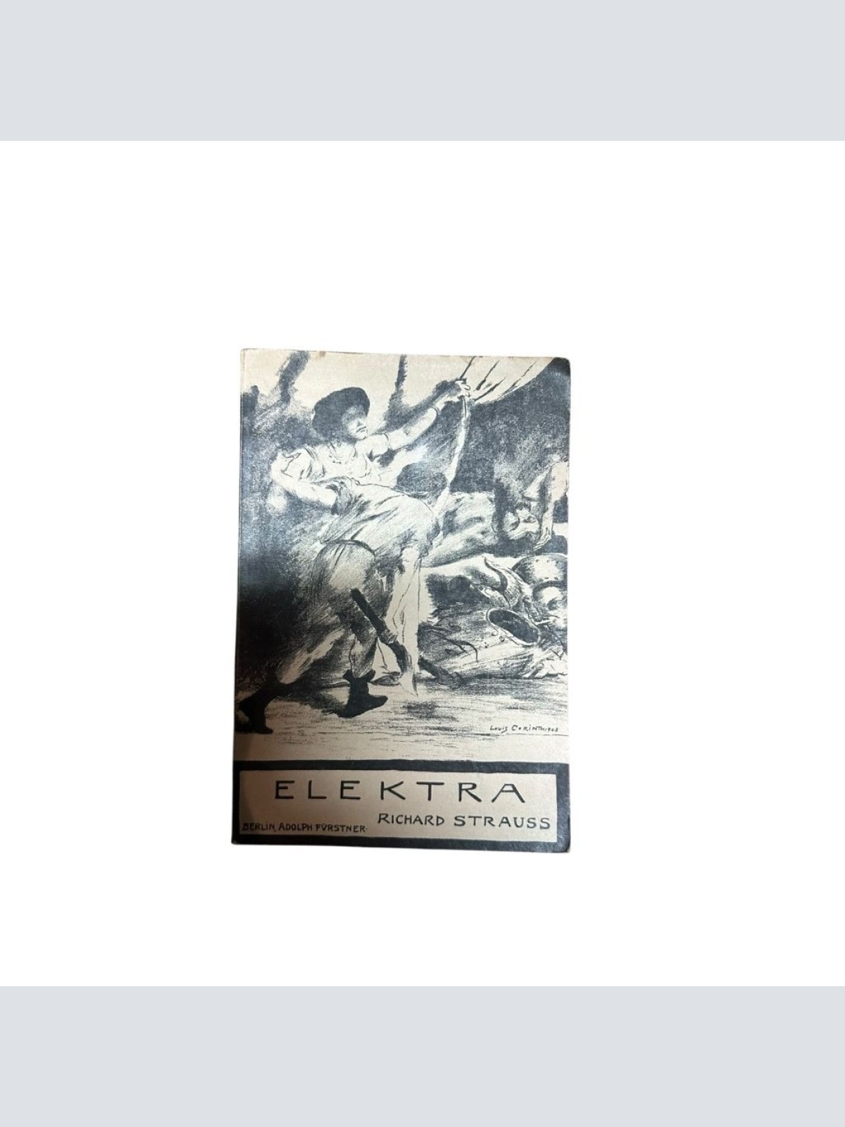 Elektra: Tragödie in einem Aufzug von Hugo von Hofmannsthal. op. 58. Textbuch/Li