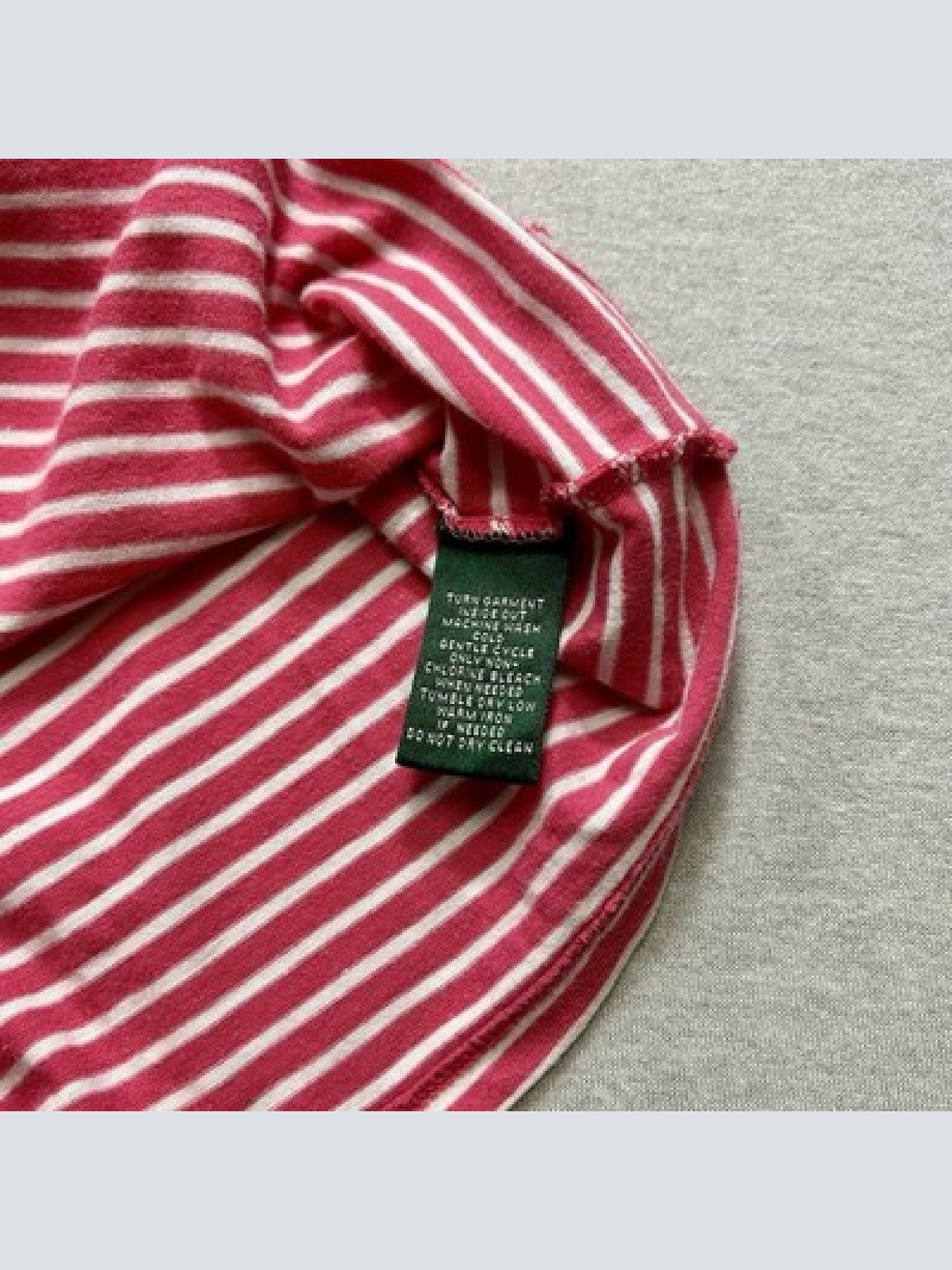 Lauren Jeans Company Ralph Lauren Vintage Shirt Rosa Weiß Damen Größe M Y2K