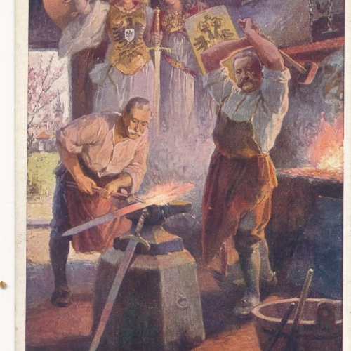 AK die Schmiede unsere Zukunft Ansichtskarte (17250)