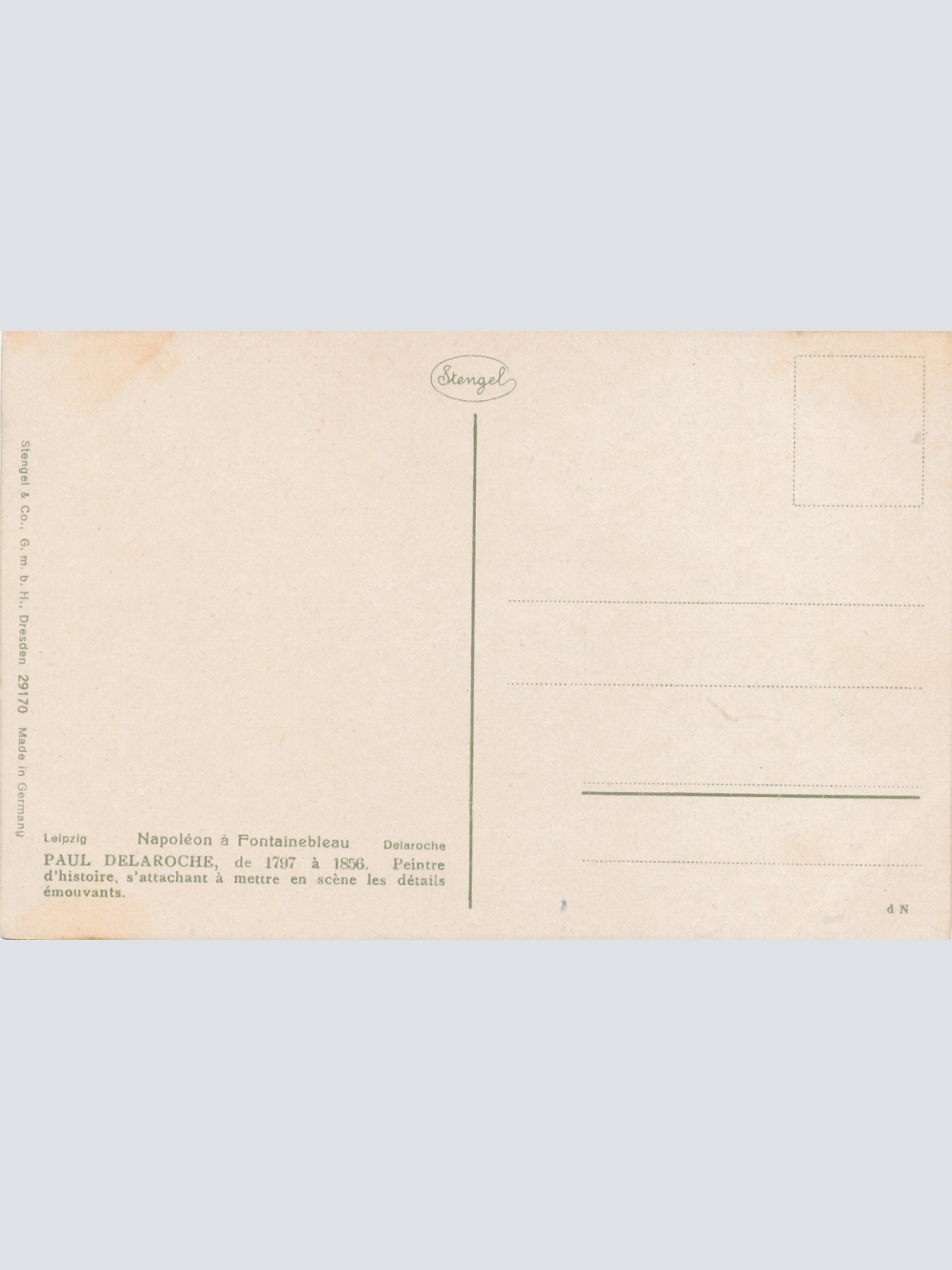 AK Militaria mit Napoleon Ansichtskarte (17390)