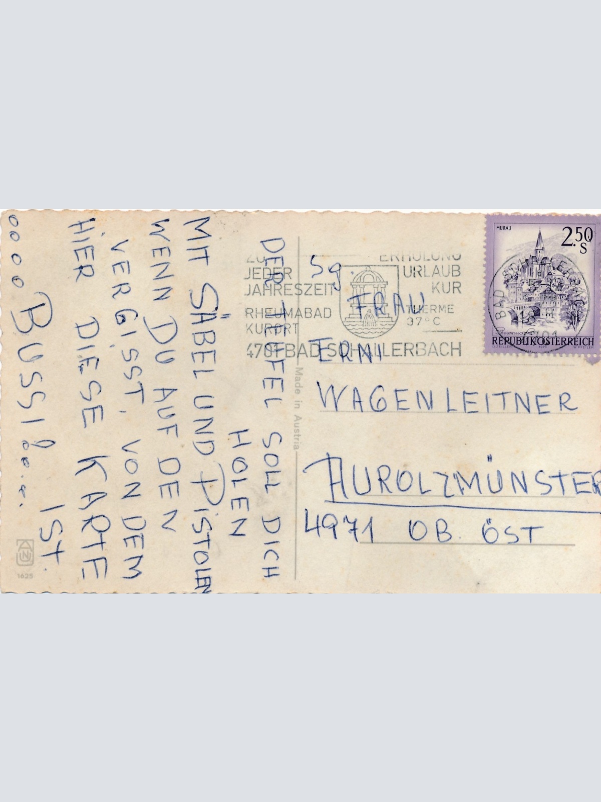 AK Gruss vom Krampus mit Krampusine Ansichtskarte (17991)