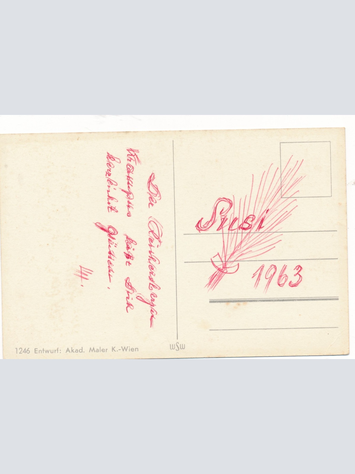 AK Gruss vom Krampus ist in dem Schuh ein kleines loch Ansichtskarte (18000)