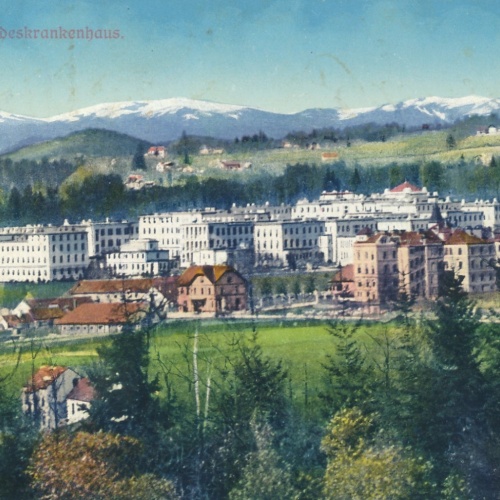 AK aus Graz Landeskrankenhaus Steiermark Ansichtskarte (18005)