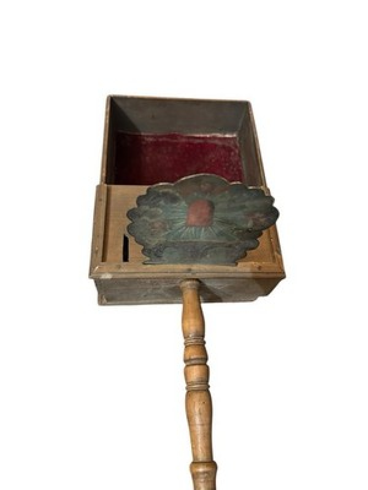 Religiöse Volkskunst Opferstock Kollekte um 1860 / 1880