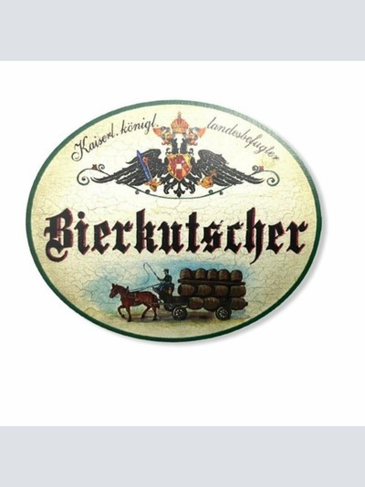 Kuk nostalgie holzschild bierkutscher bier schild