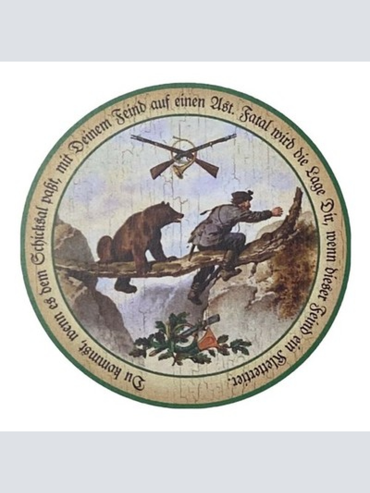 Kuk nostalgie holz schild jagd bär du kommst , wenn es dem schicksal passt