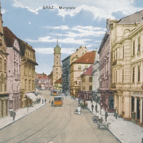AK aus Graz Murplatz Steiermark Ansichtskarte (17161)