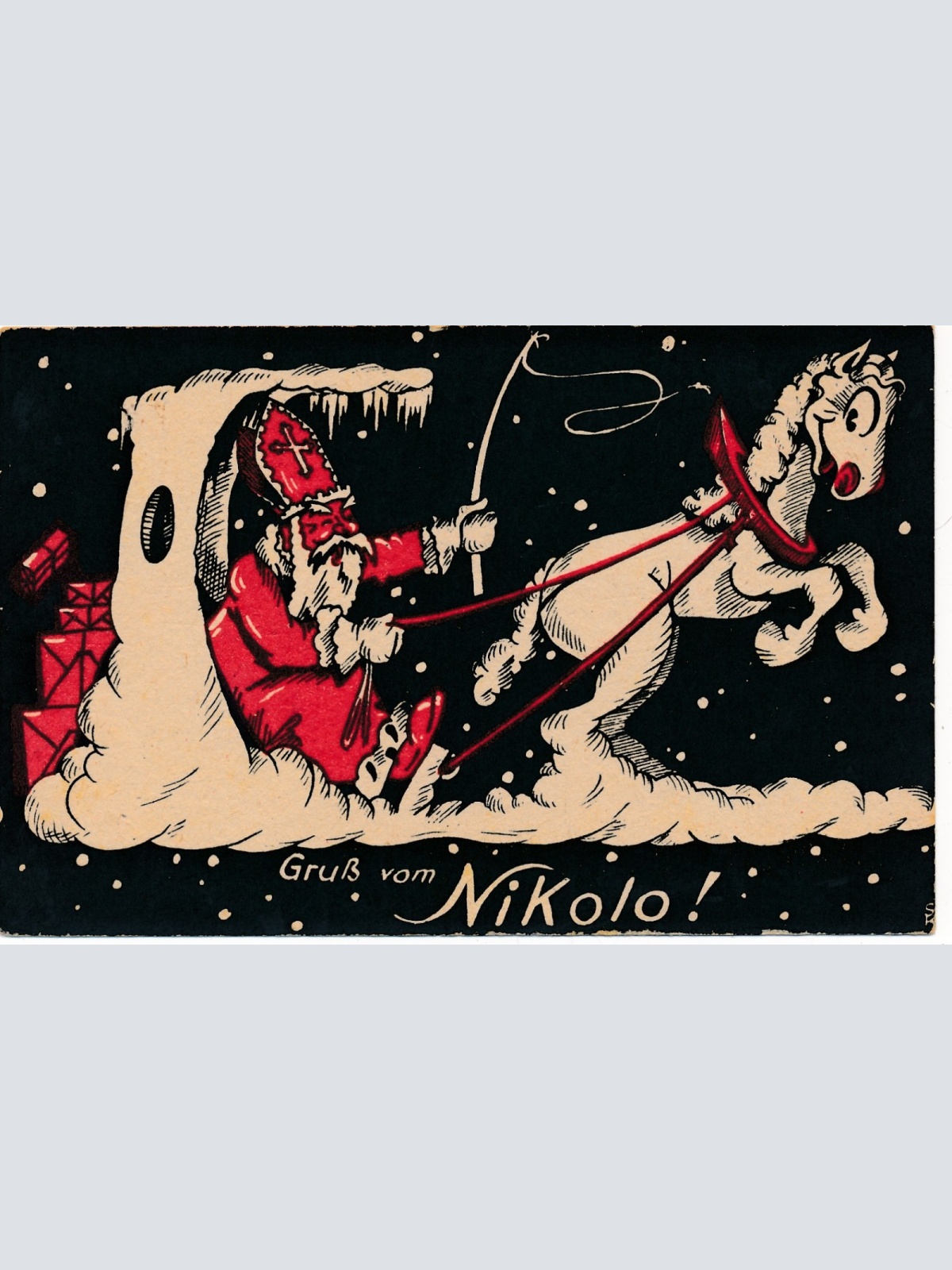 AK gruss vom Nikolaus - Nikolo Ansichtskarte (17304)
