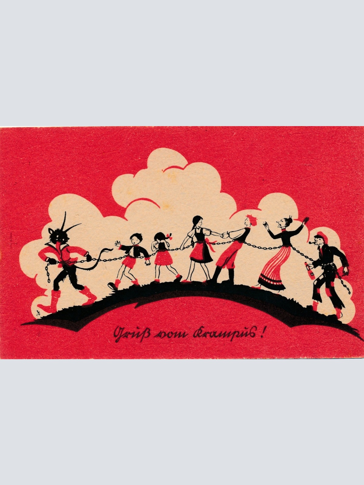 AK gruss vom Krampus Ansichtskarte (17305)