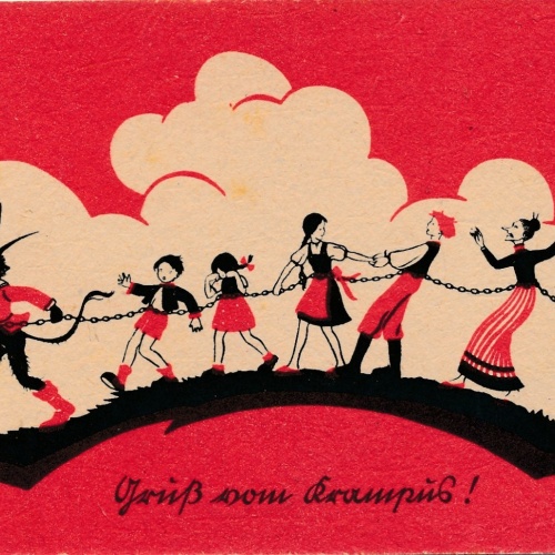 AK gruss vom Krampus Ansichtskarte (17305)