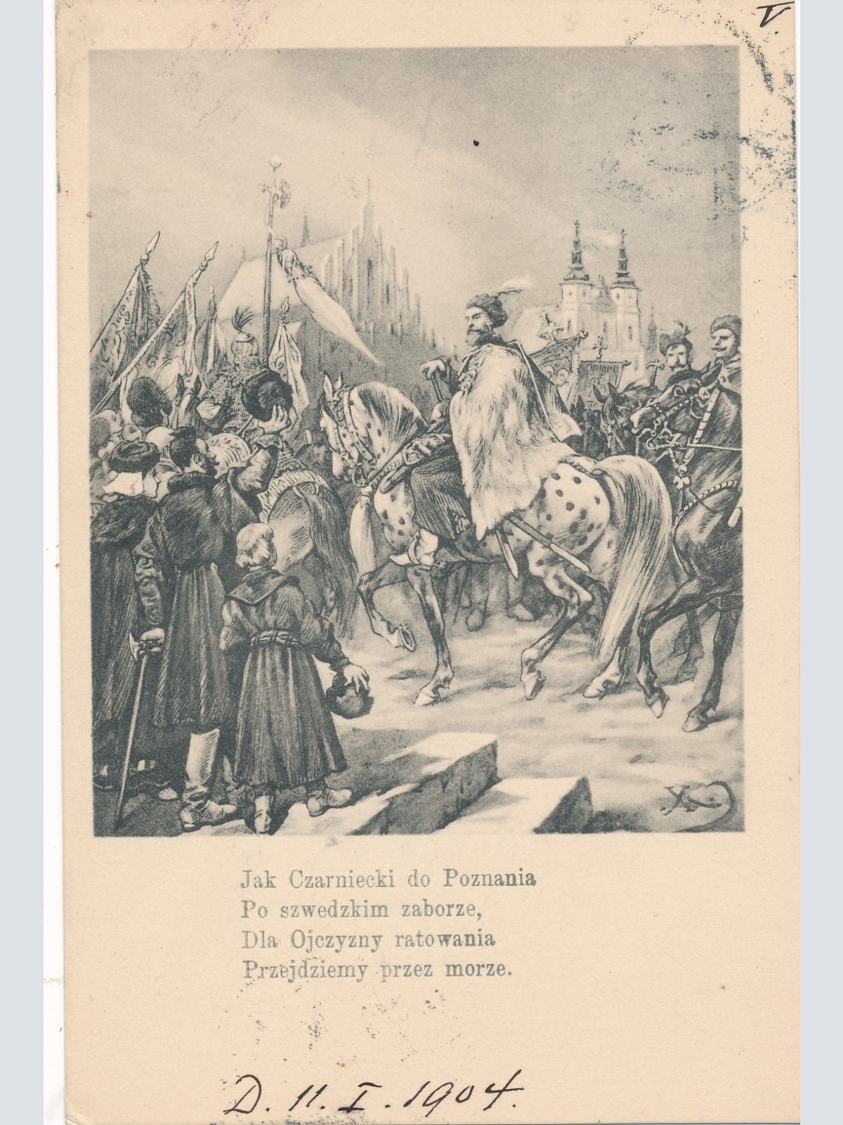 AK Militaria Jak Czarniecki do Poznania Ansichtskarte (17358)