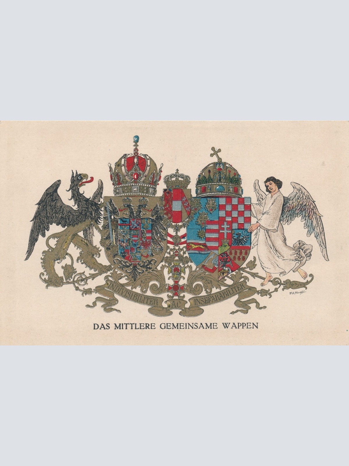 Rot Kreuz Karte NR. 288 Militaria das Gemeinsame Wappen Ansichtskarte (17367)