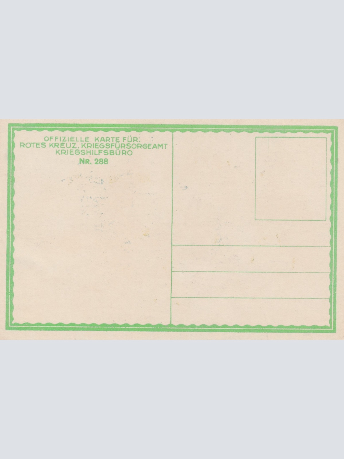 Rot Kreuz Karte NR. 288 Militaria das Gemeinsame Wappen Ansichtskarte (17367)