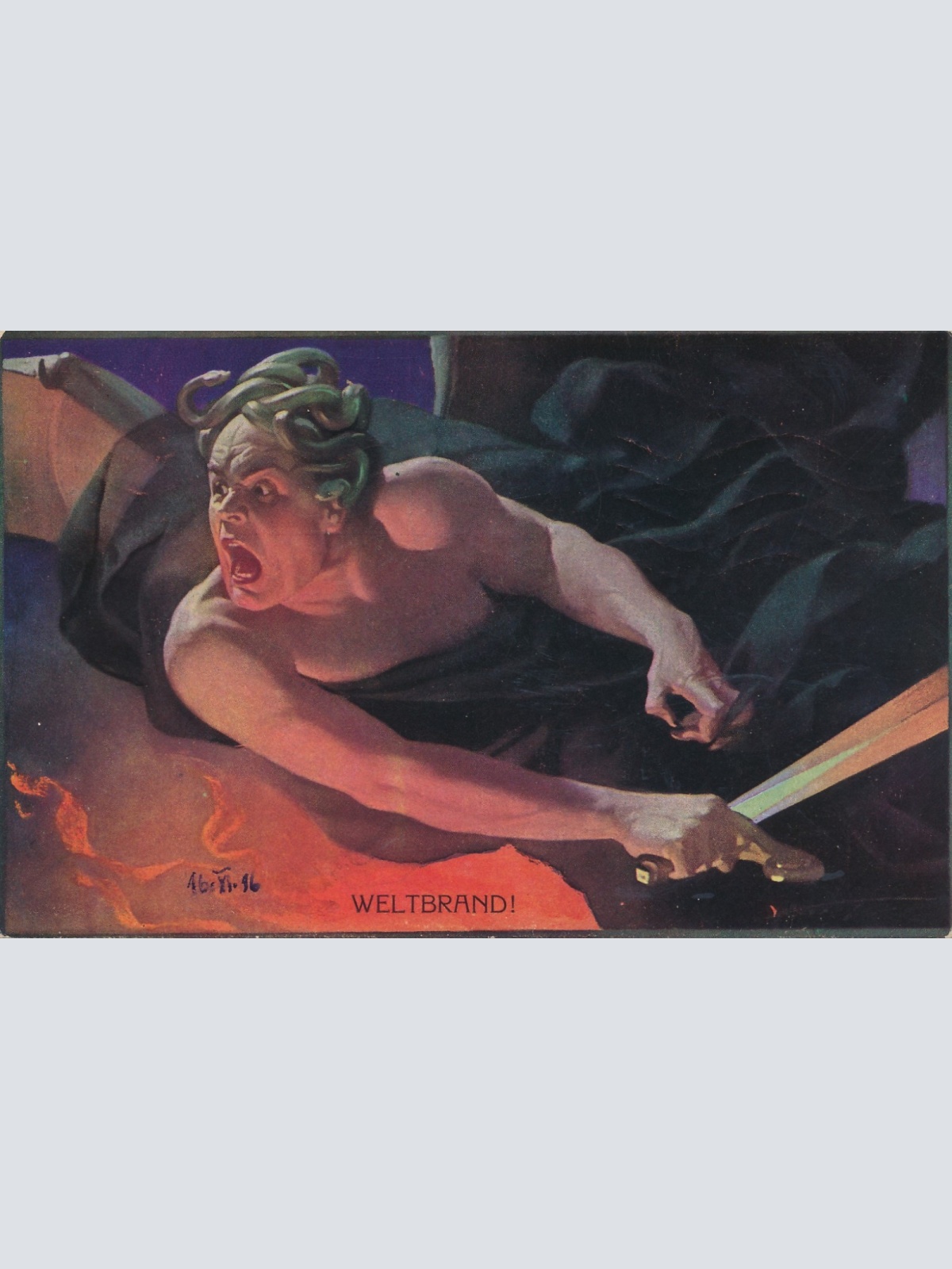 AK Militaria Weltbrand Ansichtskarte (17374)