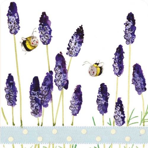 Alex Clark Untersetzer Lavender Bees Lavendel Bienen