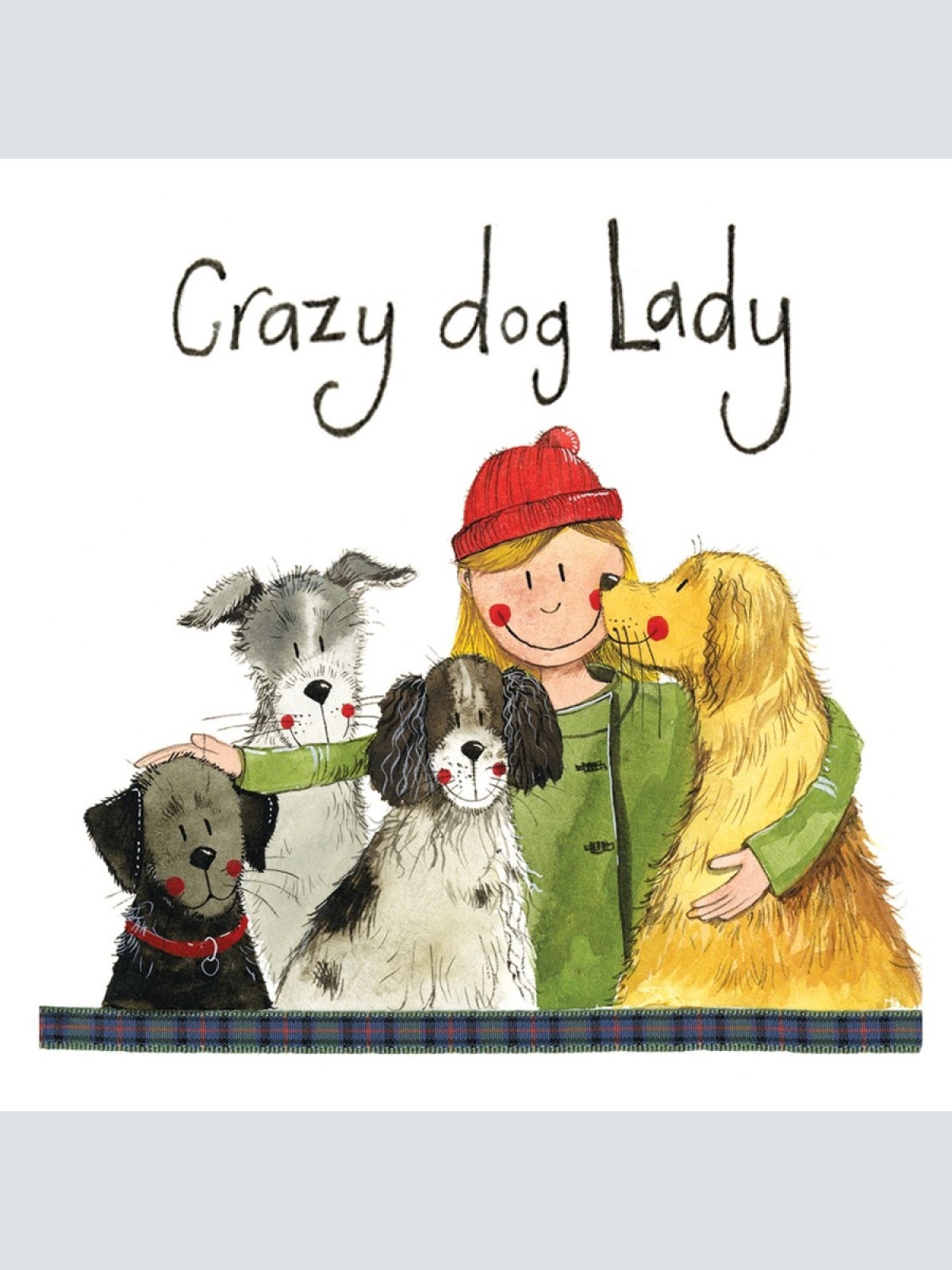 Alex Clark Untersetzer Crazy dog lady Hund Hunde Freundin