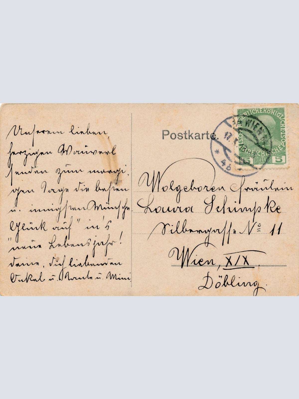 AK aus Wien K.u.K. Hof Burgtheater Ansichtskarte (18047)