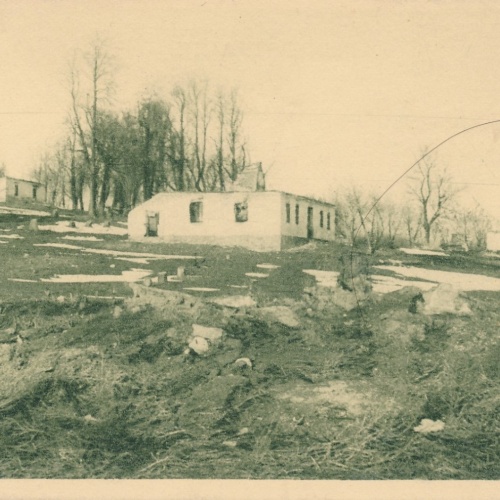 AK Militaria abgebrannter Meierhof an der Strypa 1915 Ansichtskarte (18070)
