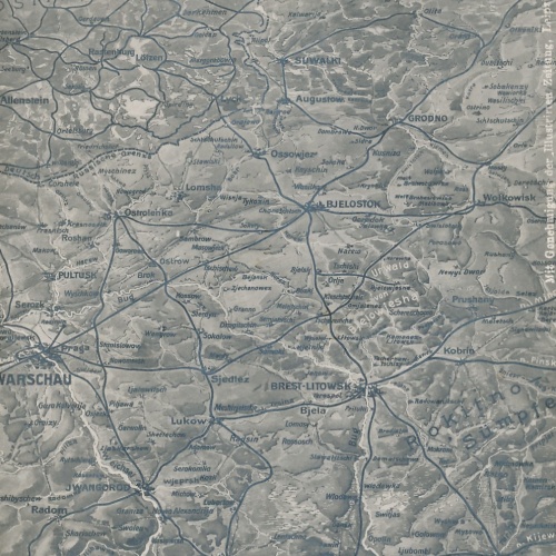 AK Militaria das Kampfgebiet in Russisch Polen (18066)