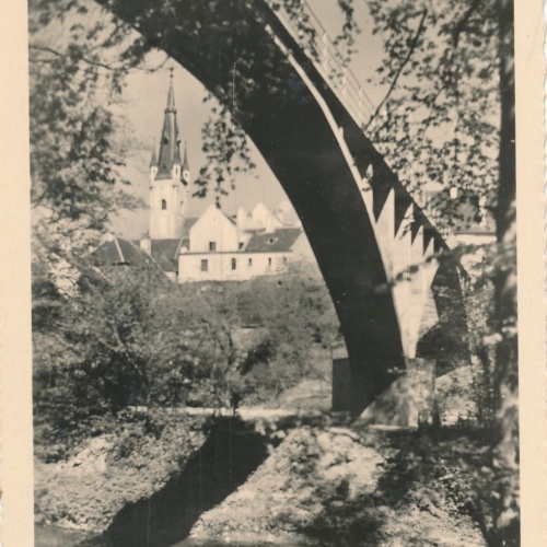 AK aus Horn N.D. Taffa Steg Niederösterreich Ansichtskarte (18200)