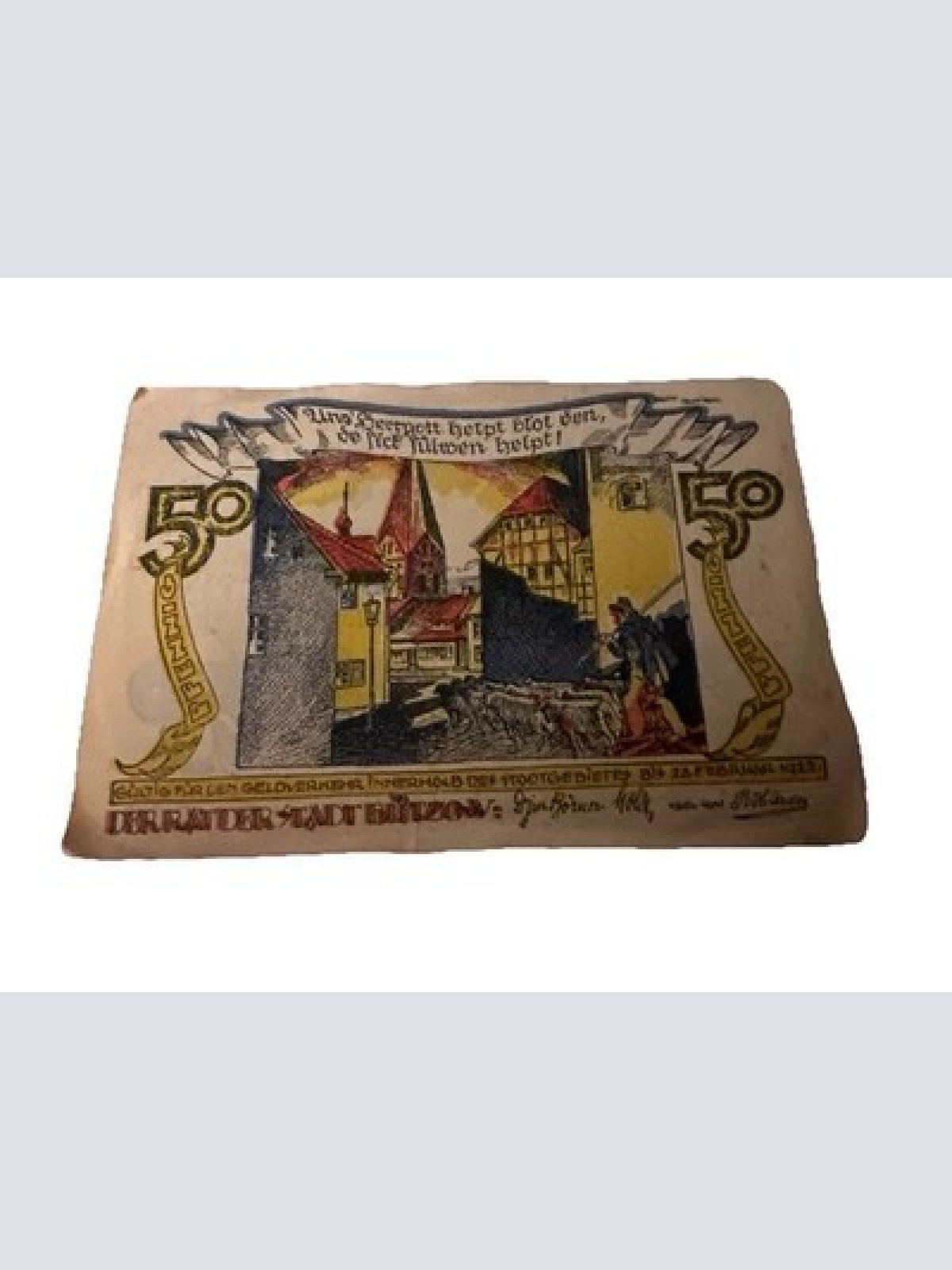 Notgeld Bützow , Reutergeld 1922