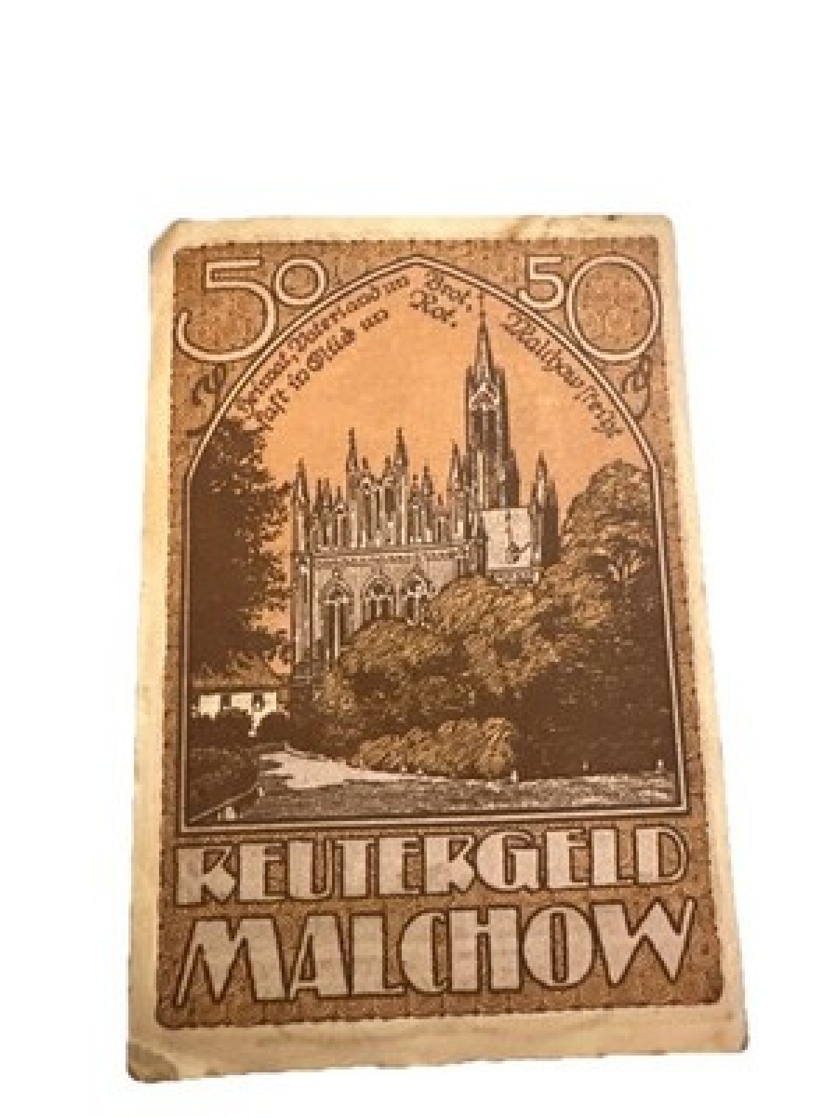 Notgeld  Malchow Reutergeld 1922