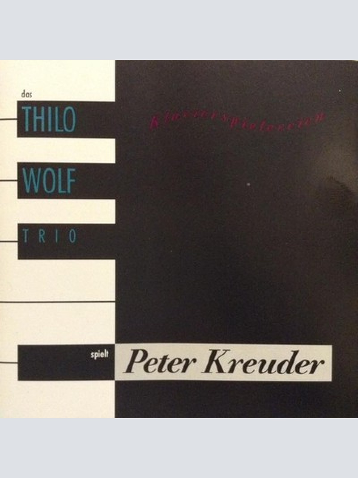 CD Thilo Wolf-Trio - Das Thilo Wolf-Trio Spielt Peter Kreuder
