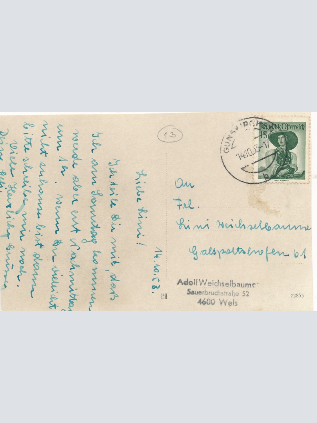 AK aus Gunskirchen bei Wels Oberösterreich Ansichtskarte (18230)