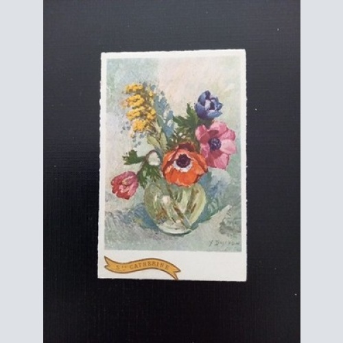 St Catherine Blumenstrauß Prägekarte 400562 Gr