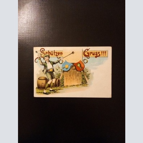 Schützen Gruss Litho Ottmar Zieher AB0039 Gr