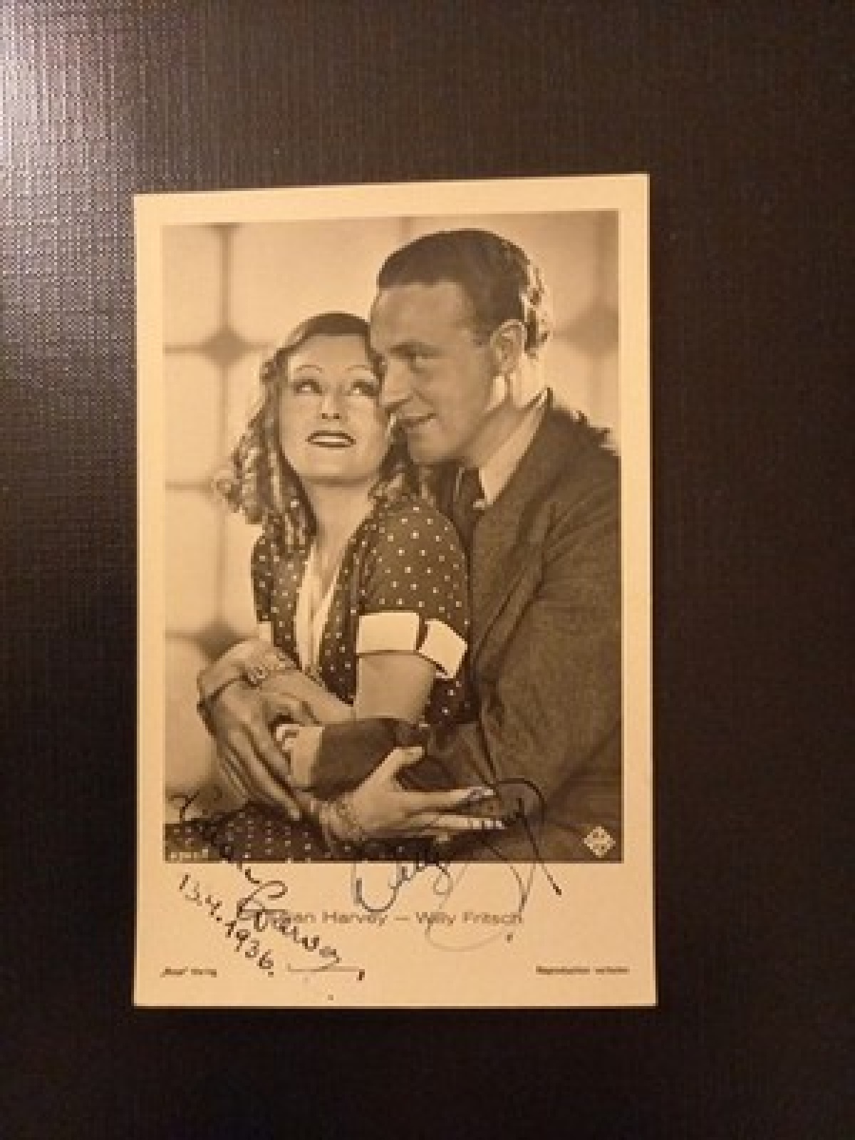 Lilien Harvey Willy Fritsch Porträt Autogramm AB0065 Gr