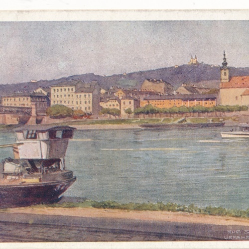 AK Donau Dampfschiffahrts Gesselschaft Wien Ansichtskarte (18242)