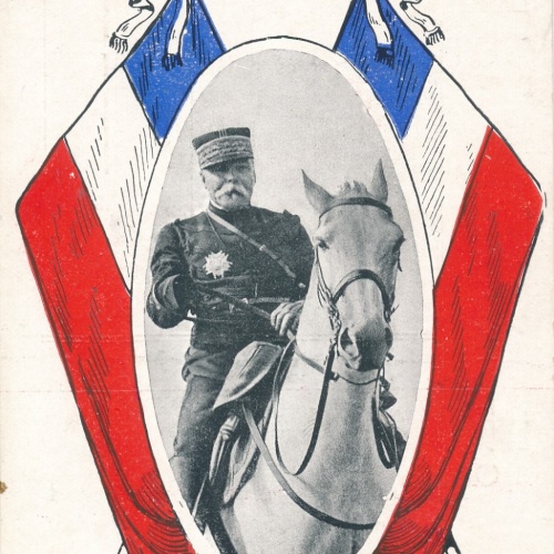 AK vom General Pau auf Pferd Franz. General Ansichtskarte (18250)