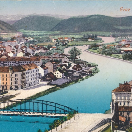 AK aus Graz gegen Norden Steiermark Ansichtskarte (18346)