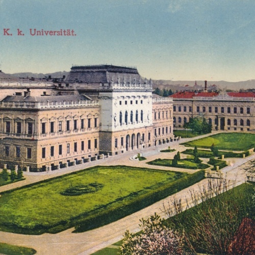 AK aus Graz K.K. Universität Steiermark Ansichtskarte (18360)