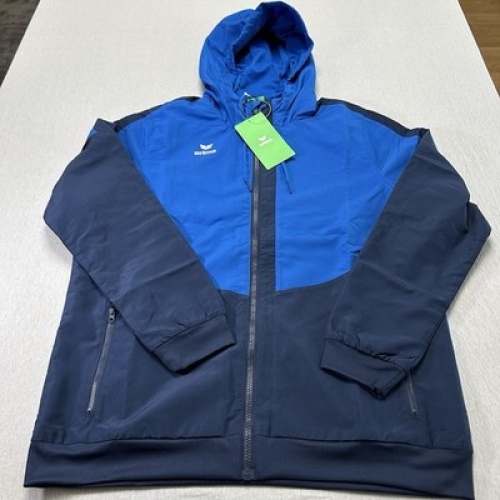 Erima Squad Trainingsjacke NEU Damen Blau Größe 42 mit Etikett OVP Kapuze