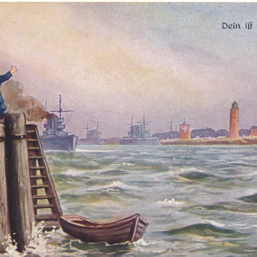 Künstler AK dein ist mein Herz Mädchen und Bub Ansichtskarte (18324)