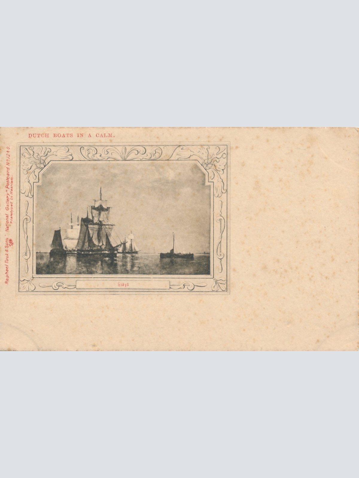 AK Dutch Boats in a Calm Ansichtskarte (18323)