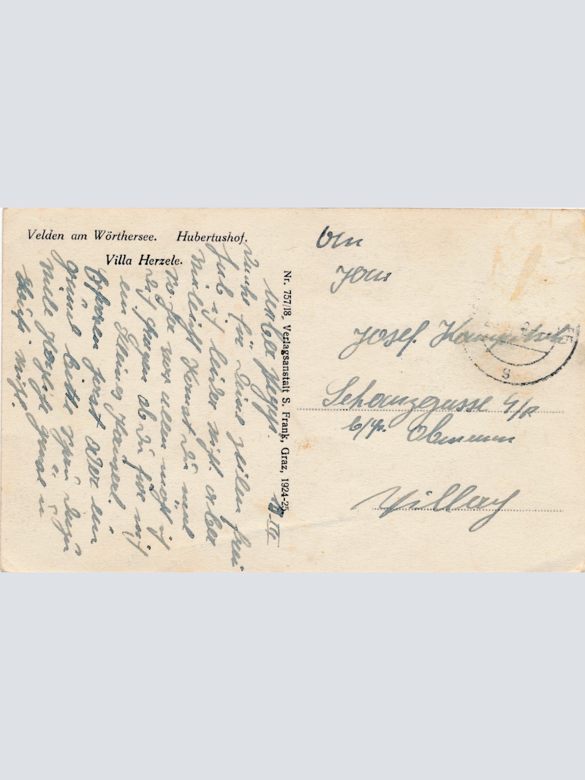 AK aus Velden am Wörthersee Villa Herzele Kärnten Ansichtskarte (18501)