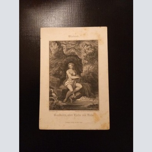 Wieland Gandalin oder Liebe um Liebe 16.5 x 11.5 Stahlstich AA0073