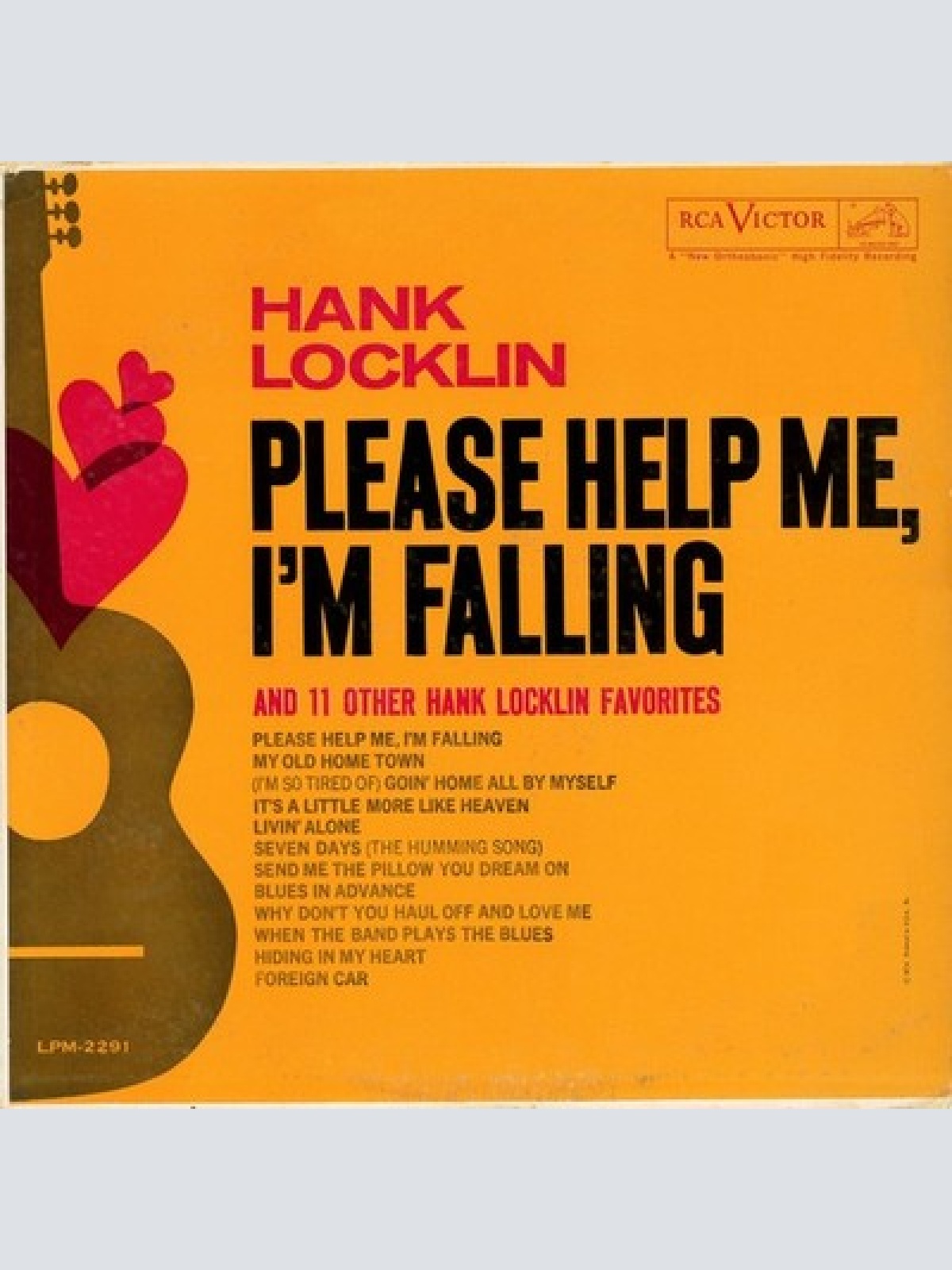 LP, Album, Mono, RE Hank Locklin - Please Help Me, I'm Falling