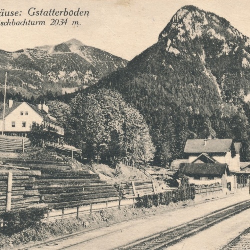 AK vom Gesäuse Statterboden Bahnstation Steiermark Ansichtskarte (18426)
