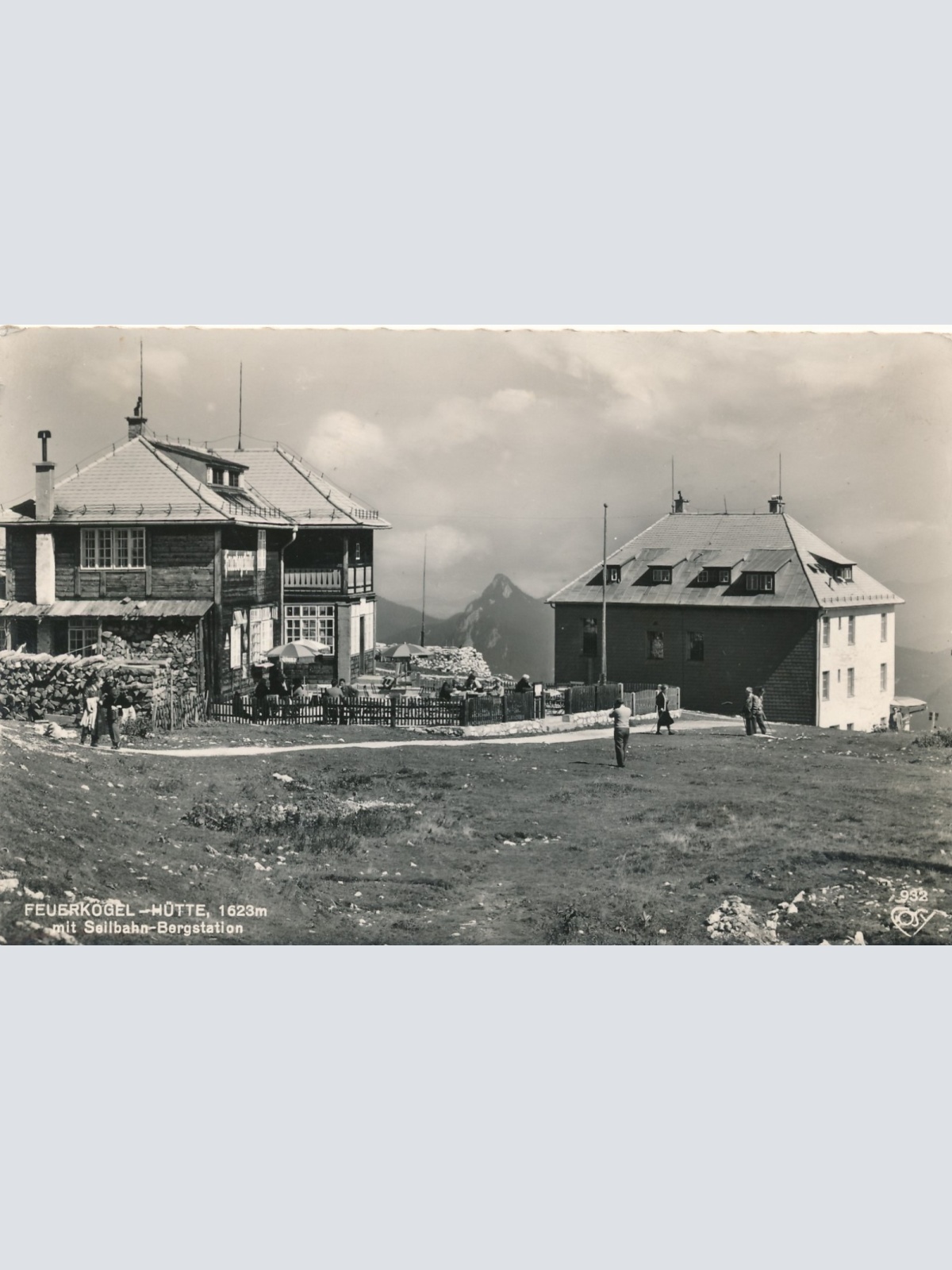 AK vom Feuerkogel mit Hütte Oberösterreich Ansichtskarte (18525)