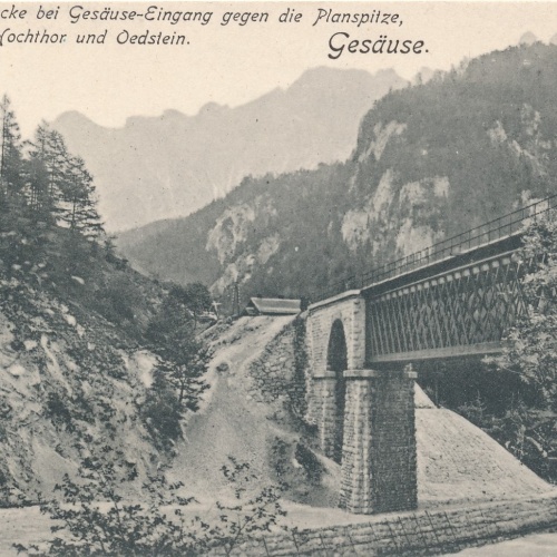 AK aus Gesäuse Ennsbrücke bei Gesäuse Eingang Steiermark Ansichtskarte (18566)