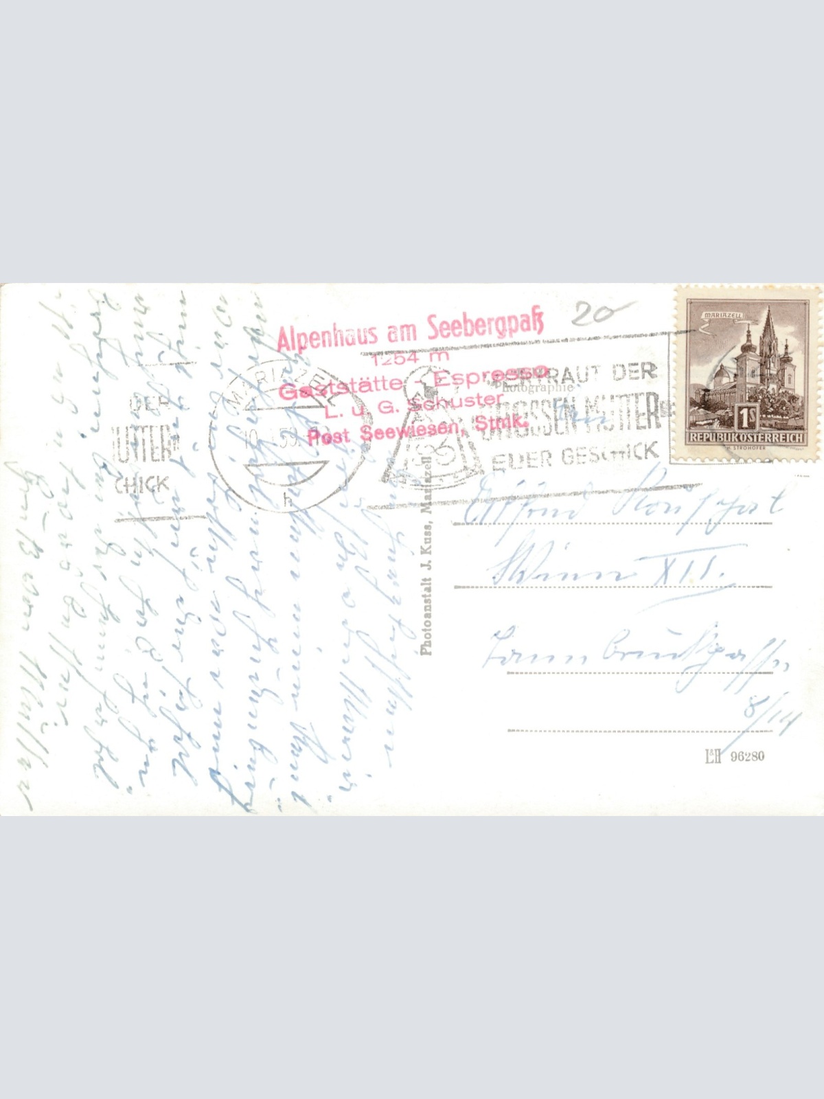 AK aus Seebergpasshöhe Steiermark Ansichtskarte (18569)