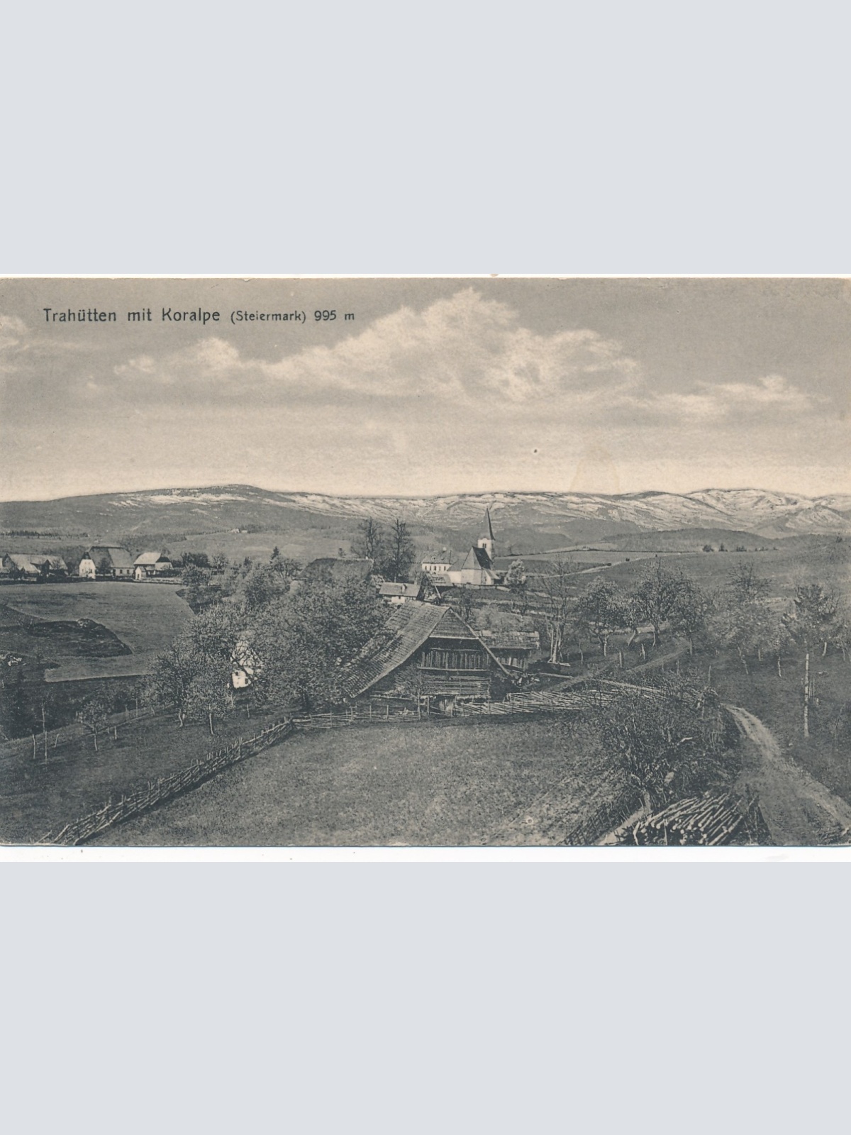 AK aus Trahütten mit Koralpe Steiermark Ansichtskarte (18570)