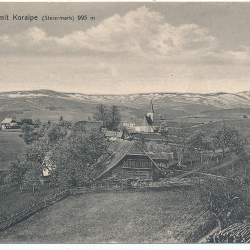 AK aus Trahütten mit Koralpe Steiermark Ansichtskarte (18570)