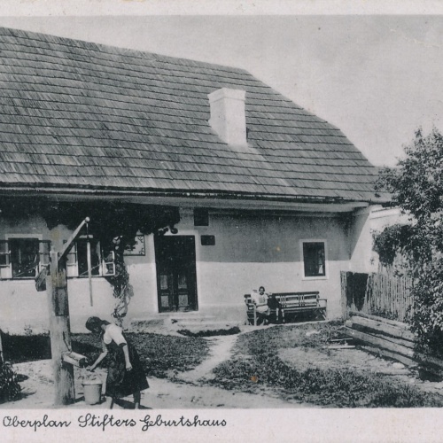 AK aus Oberplan Stifters Geburtshaus Tschechoslowakei Ansichtskarte (18485)