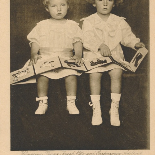 AK Militaria Kronprinz Otto und Erzherzogin Adelheid Ansichtskarte (18471)