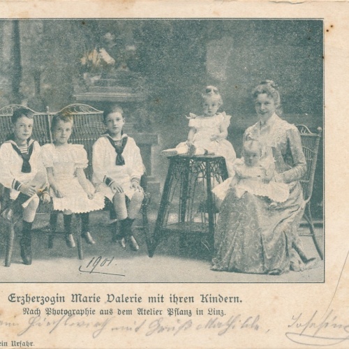 AK Militaria Erzherzogin Marie Valerie mit Ihren Kindern Ansichtskarte (18479)